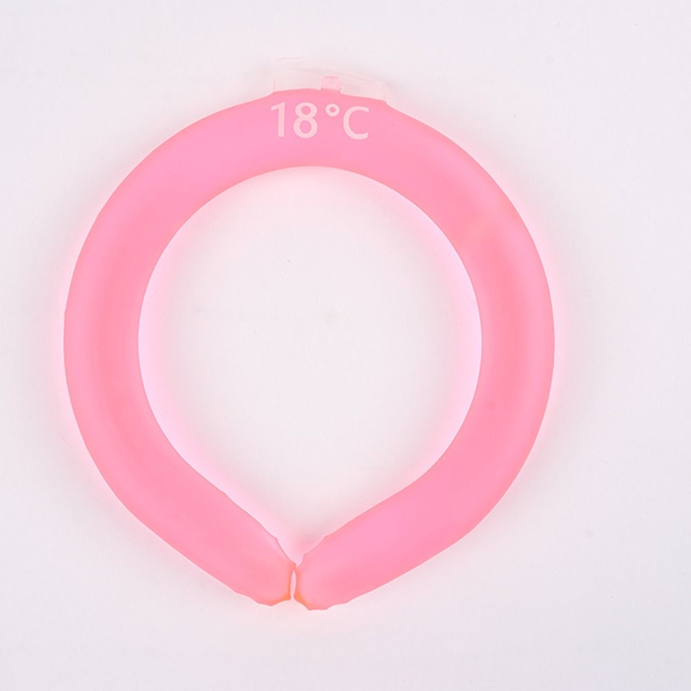 Collar Tube Neck Cooler Ice Pack Reusable Neck Cooling Ring Ice Maker Gel Liquid Cooling Neck Wraps Fitness: green