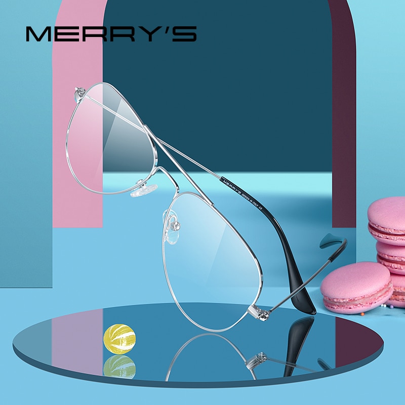 MERRYS Classic Pilot Glasses Frames For Children Boy Girls Prescription Eyeglasses S7026