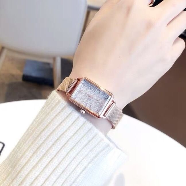 POEDAGAR Women Watches Japan Quartz Movement Waterproof Ladies Watch Stainless Steel Mesh Rose Gold Simple Clock: Silver
