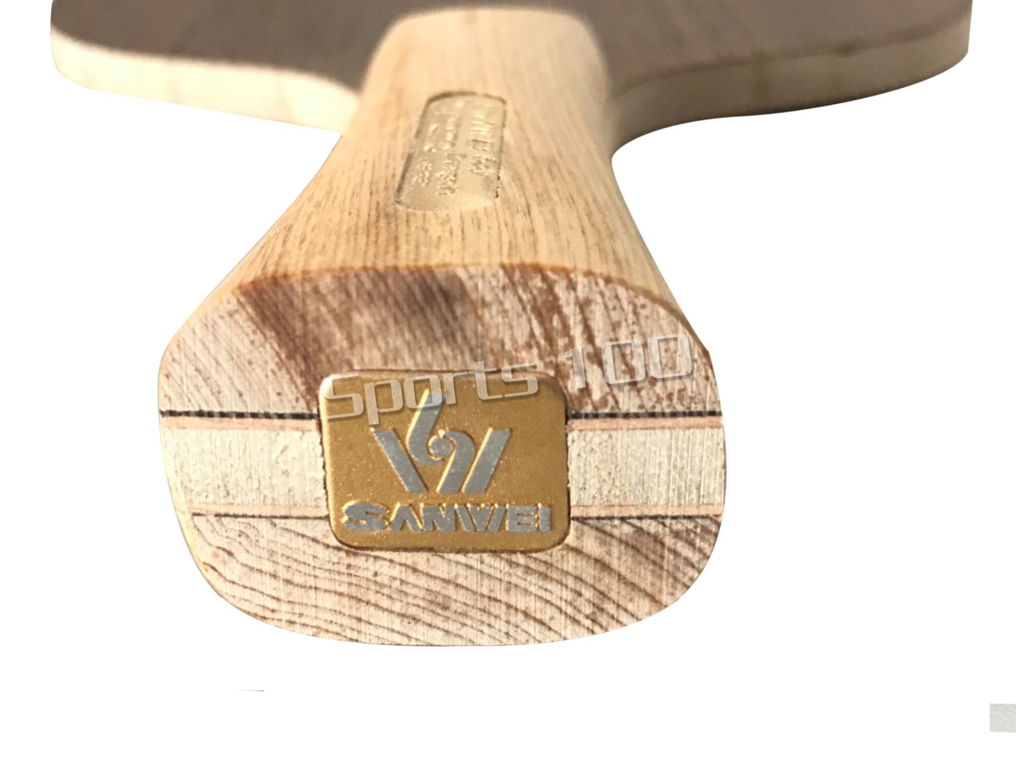 Sanwei-Dinamo de madera de 5 capas, mango de ciprés, hoja de Ping pong ligera y rápida para tenis de mesa