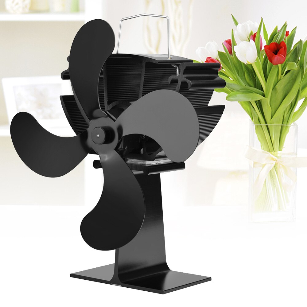 Stove Fan Heat Powered Fan Warm Air Stove Fan Metal Fireplace Fan