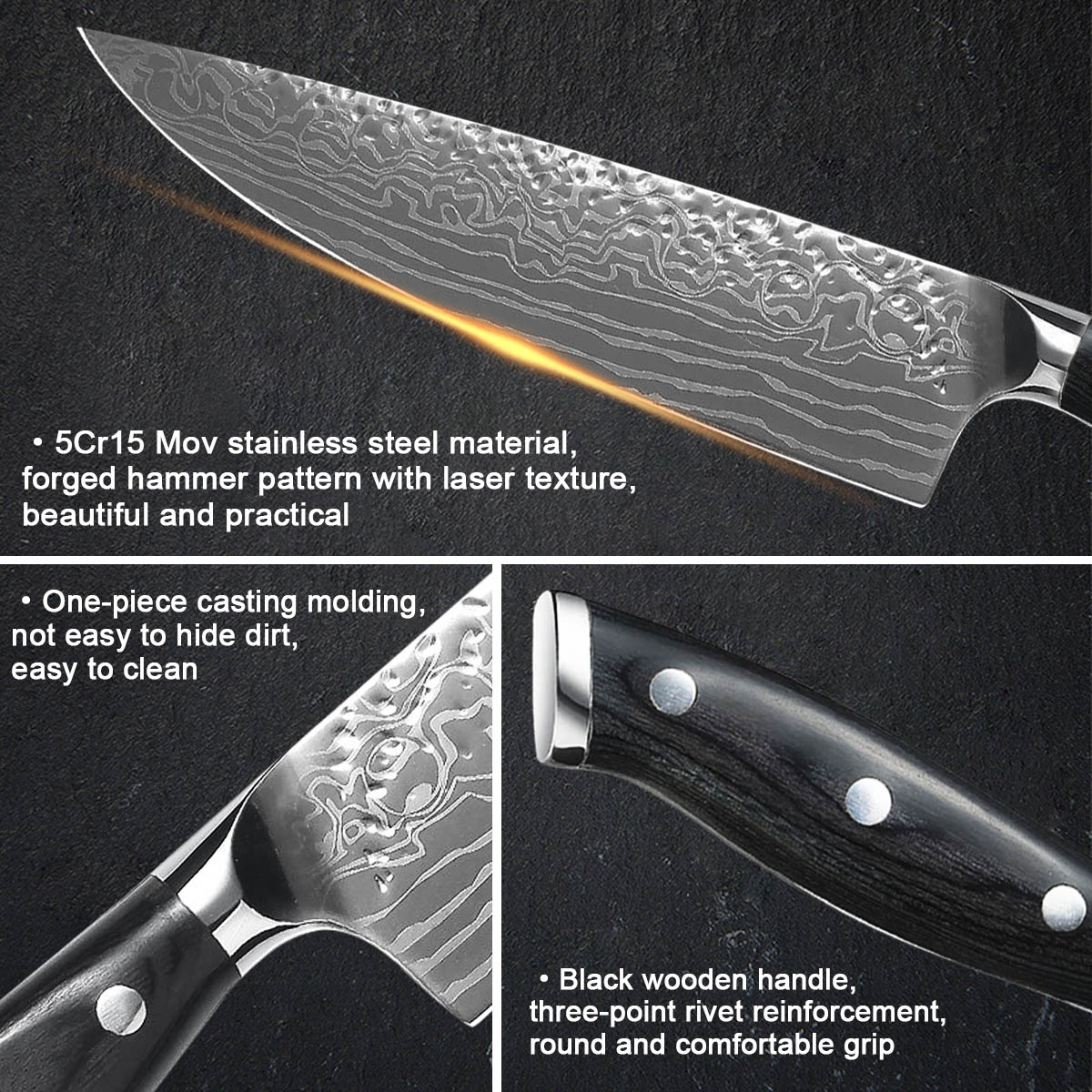 Damacus Chef Knife Ultra Sharp Chefs Knife 8 Inch High Carbon German Stainless Steel Forged Blade Kitchen Knife