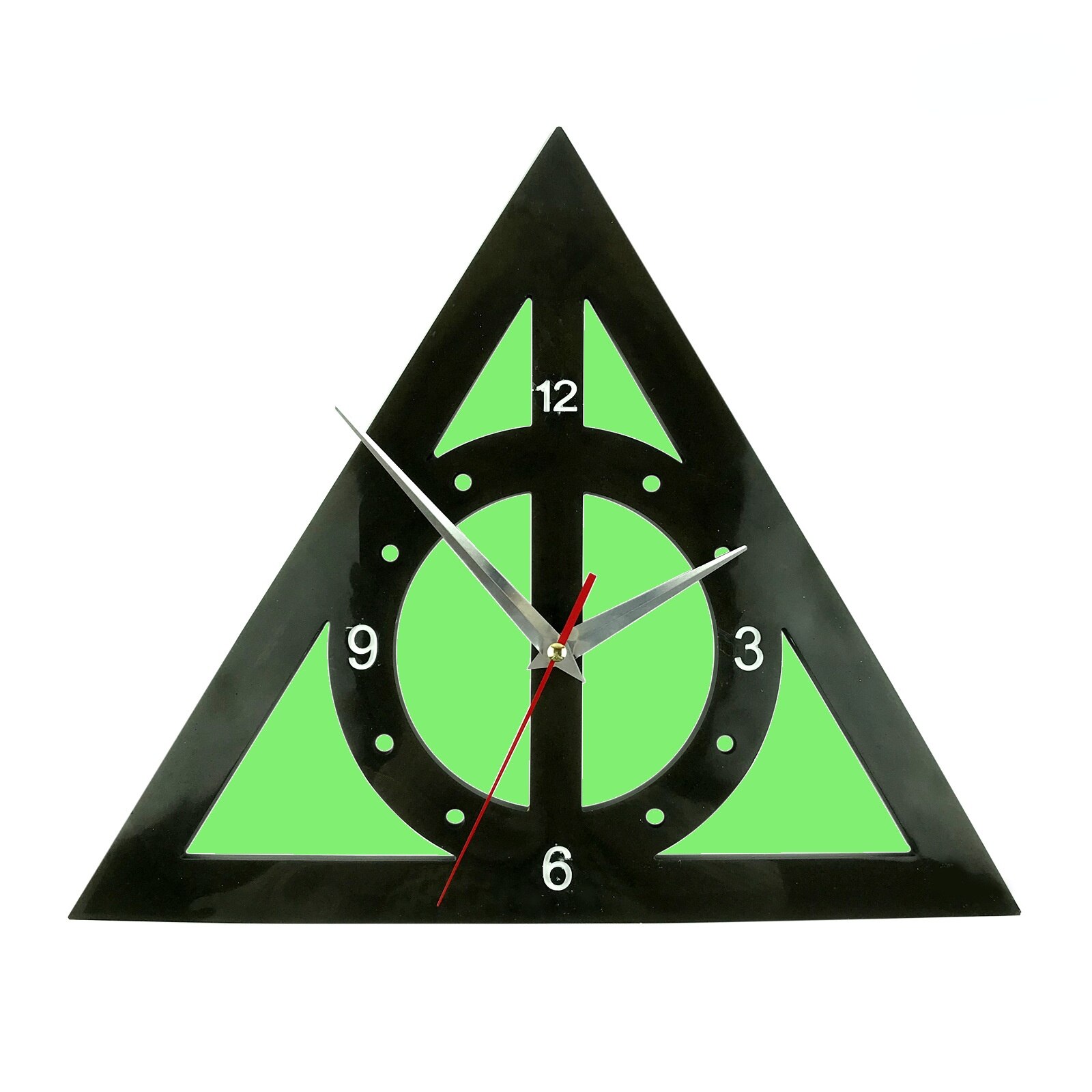 Triangle Board Clock Mold for Resin DIY Epoxy Wall Clock Silicone Mold Home Office Bedroom Decoration