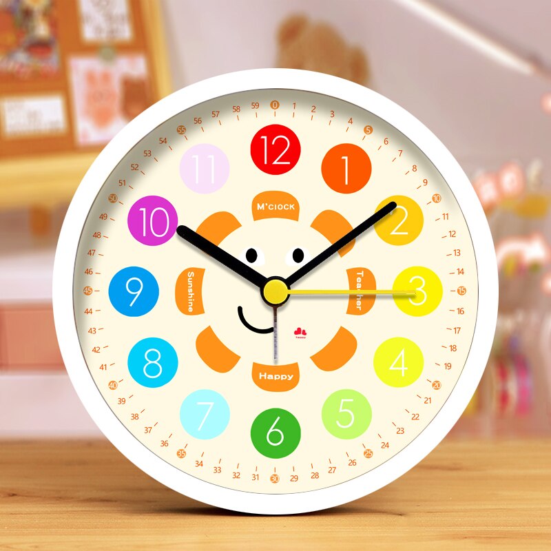 Eenvoudige Wekker Voor Kinderen, Jongens En Meisjes Leuke Klok Alarm Nachtkastje Lichtgevende Desktop Elektronische Klok.: P