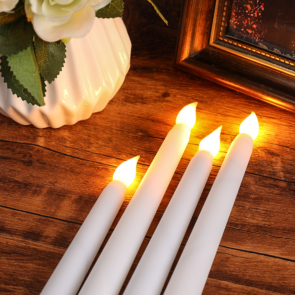 3/1 pièces LED bougies sans flamme alimenté par batterie lampes chauffe-plat électroniques pour la maison mariage fête d'anniversaire décoration éclairage