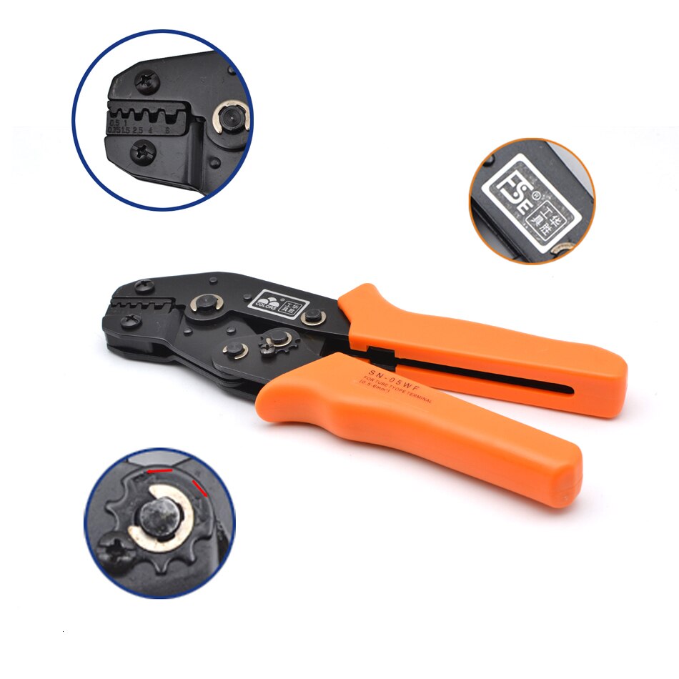 Crimp Tangen Meerdere Matrijzen Set Draad Dupont Terminals Gereedschap Voor Krimpkous Connectors Niet-Geïsoleerde Huls Terminals