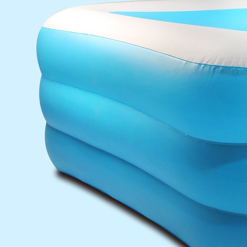 Baby swimmingpool barn sommer barn vandlegetøj dobbelt lag oppusteligt badekar kvadratisk pvc oppustelig pool