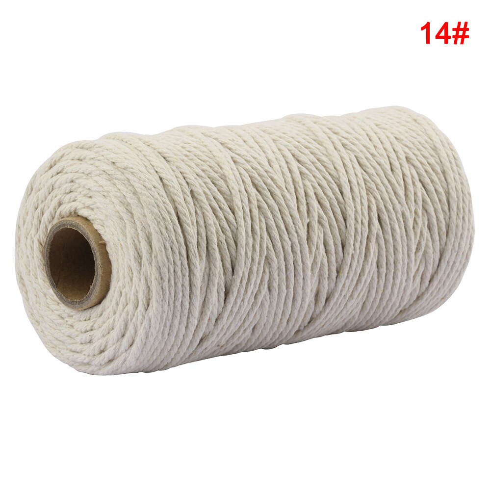 2mm Colorful Anti-Fading Cotton Rope DIY Decorative Wrapping Accessory Hand Tools PAK55