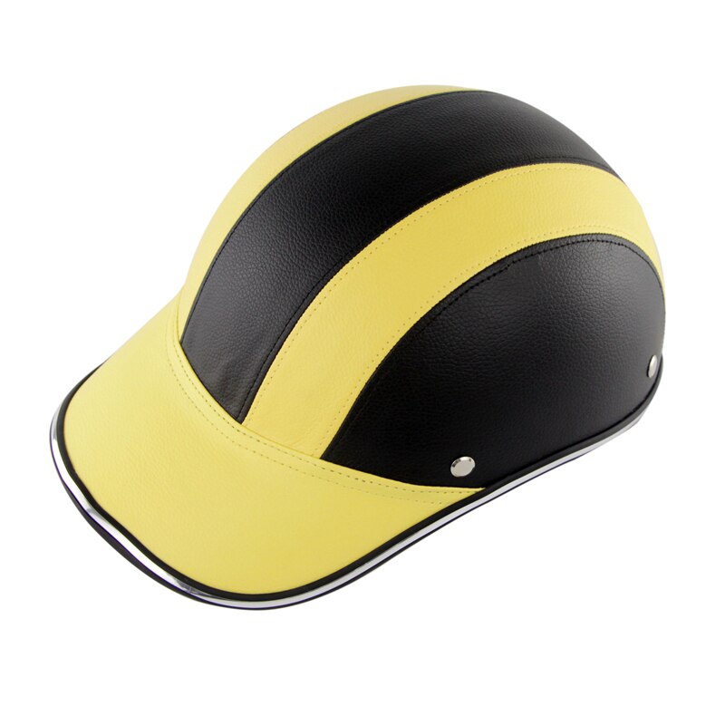 Motorhelm Half Open Gezicht Baseball Cap Ademend Afneembare Voering Verstelbare Stap YA88