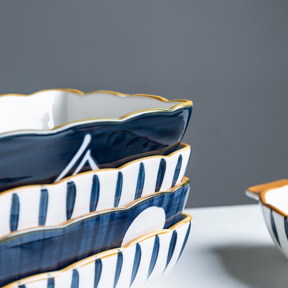 MDZF SWEETHOME 9/11inch Japanese Ceramic Baking Pan Rectangular Bakeware Dish Oven Baking Tray Kitchen Home Lasagna Pan