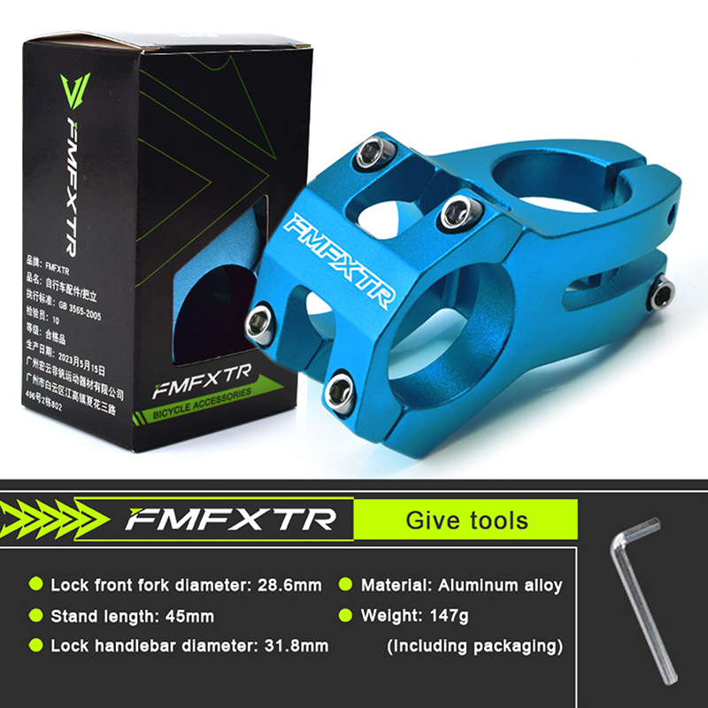 Pipă scurtă scobită pentru biciclete de șosea și de munte , 31.8mm pipă ghidon , 6061 aliaj de aluminiu, accesorii pentru ciclism: Gri deschis