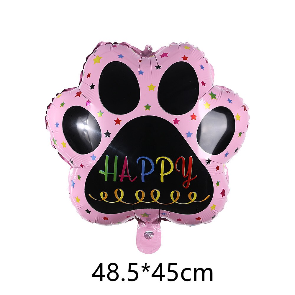 6Pcs Dieren Thema Cartoon Ballonnen Panda Folie Helium Panda Poot En Ster Hart Ballons Verjaardag Baby Shower Decoratie Kids speelgoed