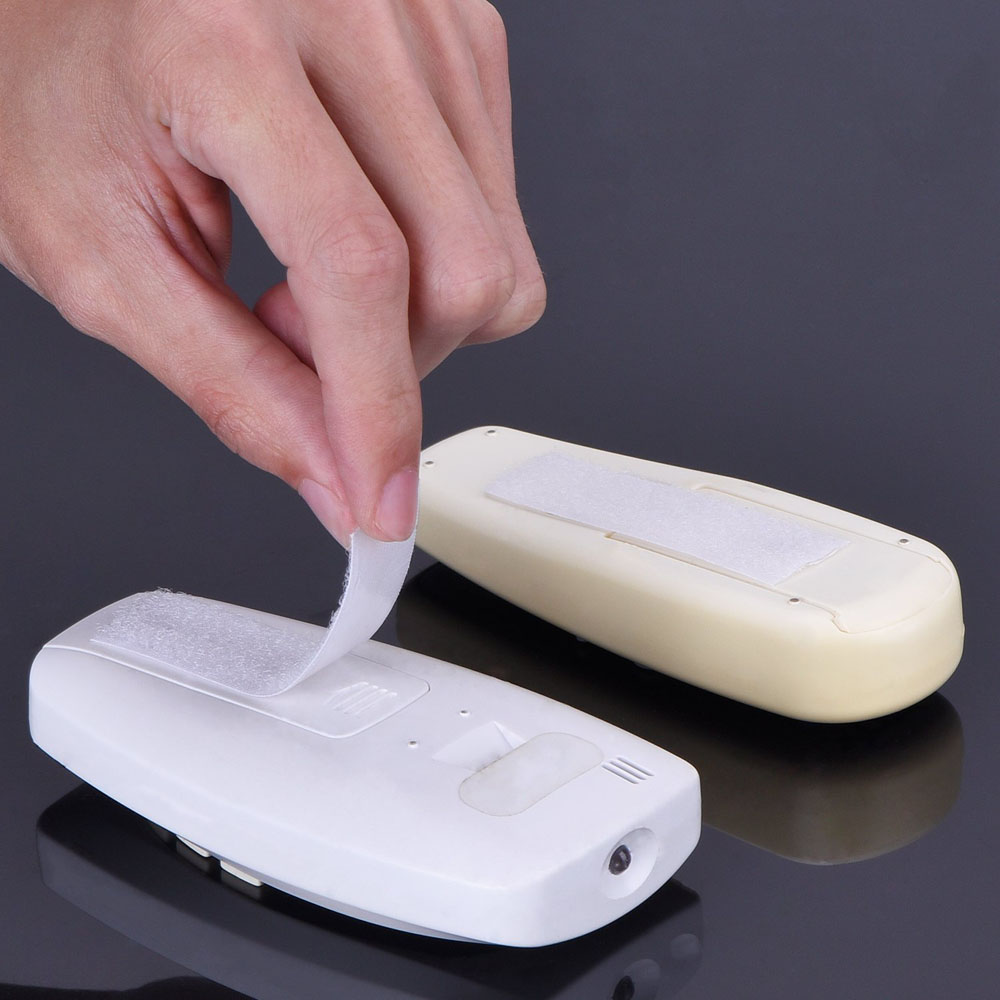 2 Rolls 2cm 25m White Hook and Loop Self Adhesive Magic Tape Fastener Strong Tape Hook and Loop Strip Tape Adhesive