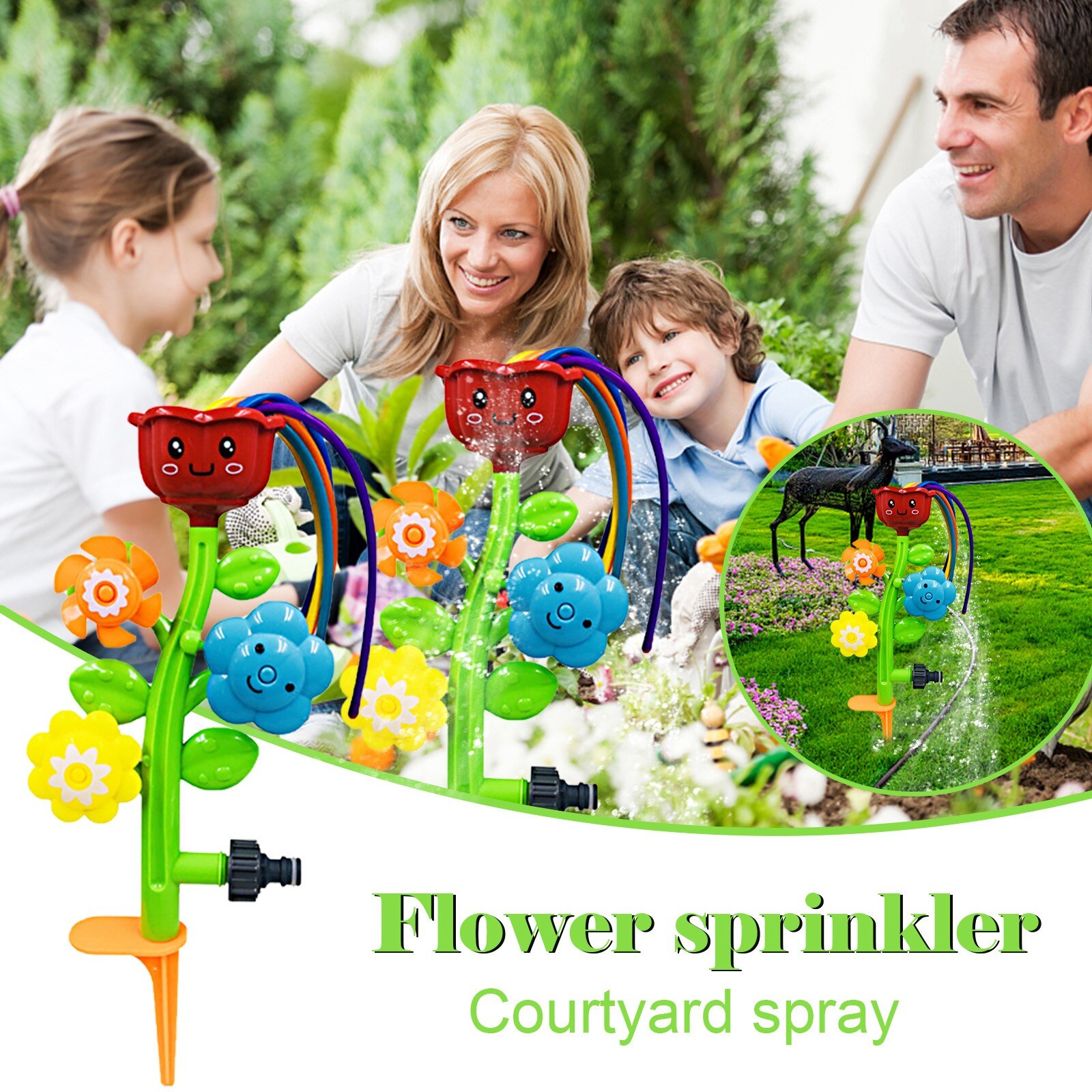 Kids Sprinkler Bloem Waternevel Speelgoed Splash Bloem Tuin Water Sprinkler Gazon Sprinkler Voor Kids Zomer Outdoor Speelgoed