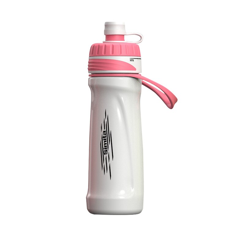 Simita Squeeze Water Bottle,Plastic Sport Bicycle Bottle,Protable Outdoor Drinkware Kettle,Energy Drink,Leak Proof,750ml BPAFree: White