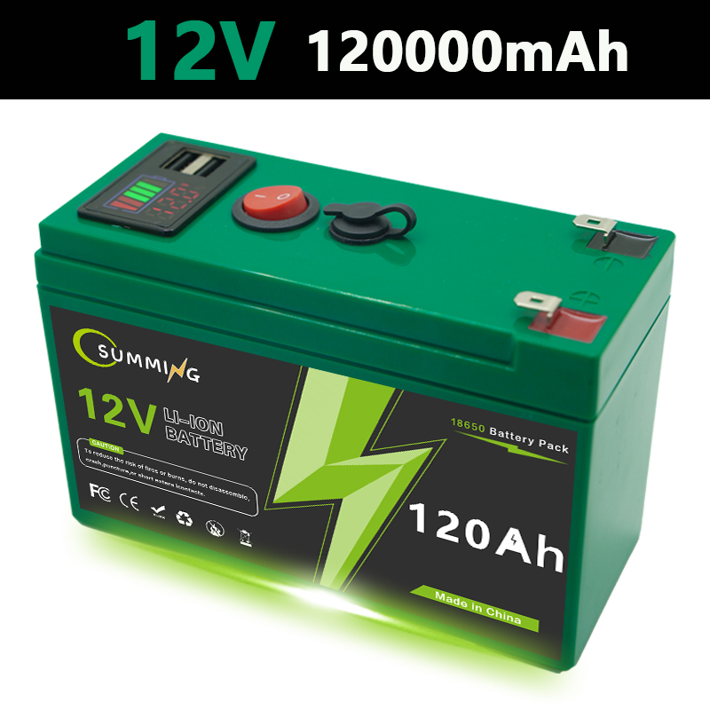 12v akkua 200ah 18650 litiumparistoa ladattava akku aurinkoenergialla toimivalle sähköajoneuvon akulle +12.6 v 3a laturi: Vaaleanpunainen