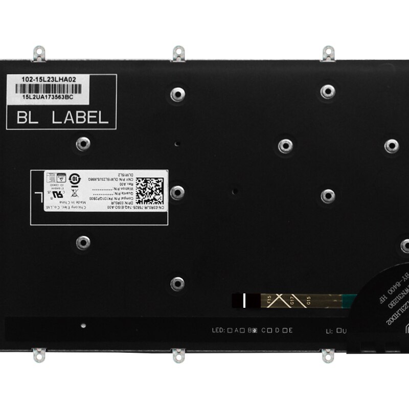 US laptop keyboard for Dell G3 15 3579 3779 G5 15 5587 G7 15 7588 keyboard layout blue/red Backlit