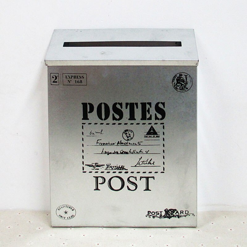 Wiejski styl żelazo skrzynka pocztowa skrzynka na listy gazeta skrzynka pocztowa dla domu Vintage skrzynki pocztowe dekoracja: 17