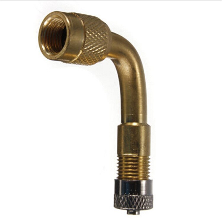 1Pc 90 Bicycle Car Motorcycle Tire Brass Valve Extension Rod Inflatable Nozzle Extension Degree Extension Tube Universal Metal