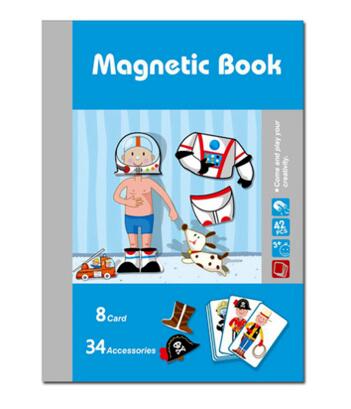Barns magnetiska pussel leksak män och kvinnor utbytbara baby pussel tidig utbildning barn magnet bok pussel stil: Grön
