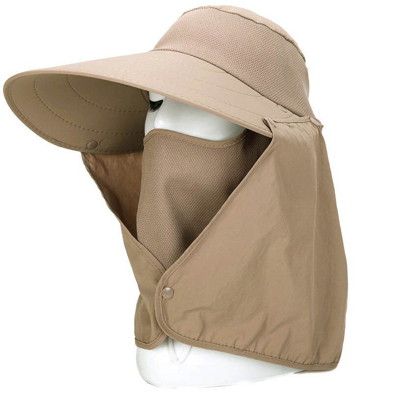 Newly Summer Women Sun Hat Removable Neck Face Flap Farmer UV Protection Cap for Outdoor Fishing DOD886