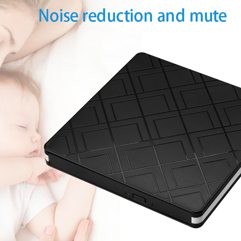 Lecteur cd/dvd externe usb 3.0 , graveur cd/dvd portable, pour ordinateur tout-en-un, portable ou de bureau