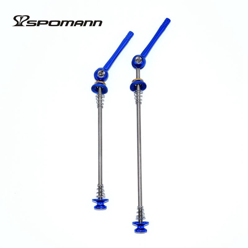 Ultralight Bicycle Quick Release Rod Titanium Alloy Quick Release Pole Mountain Wheel Group Quick Release Rod Riding Accessories: Blue
