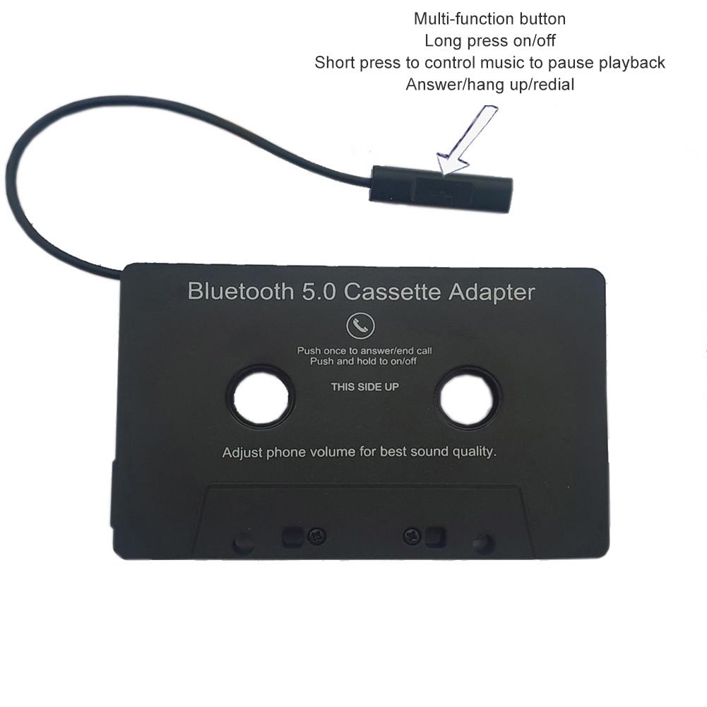 Lecteur de bande universel voiture Bluetooth Audio Cassette à Aux adaptateur pour Smartphones Cassette adaptateur pour voiture intégré batterie