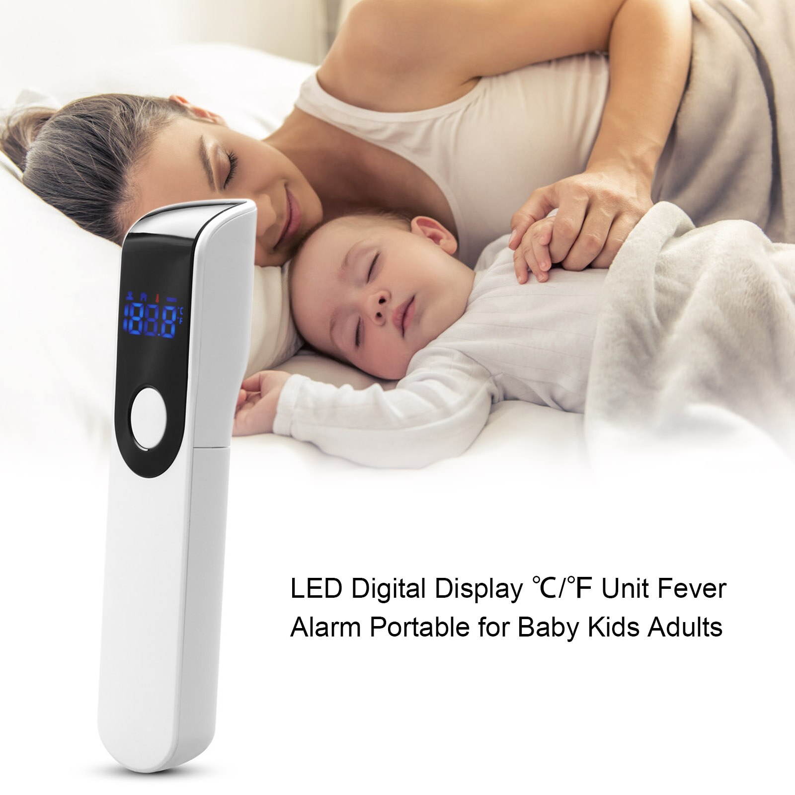 Elektronisk termometer ir infrarød termometer pande berøringsfri kropstermometer digital måle temperatur til børn voksne