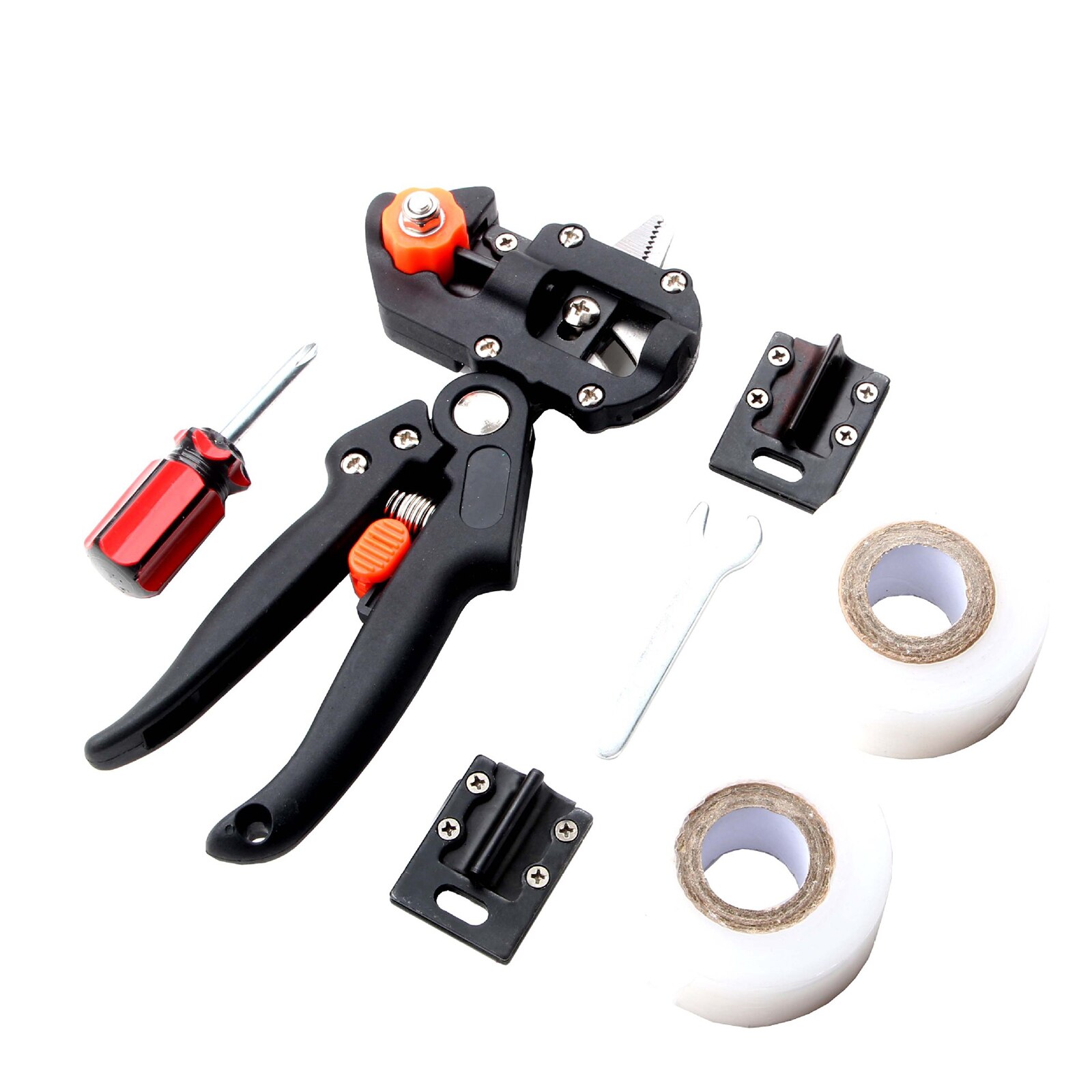 Herramienta de mano para Injerto de jardín, Kit de injerto para Injerto de árboles frutales, tarjeta de vacuna sin esfuerzo, embalaje para injerto: 7Pcs B