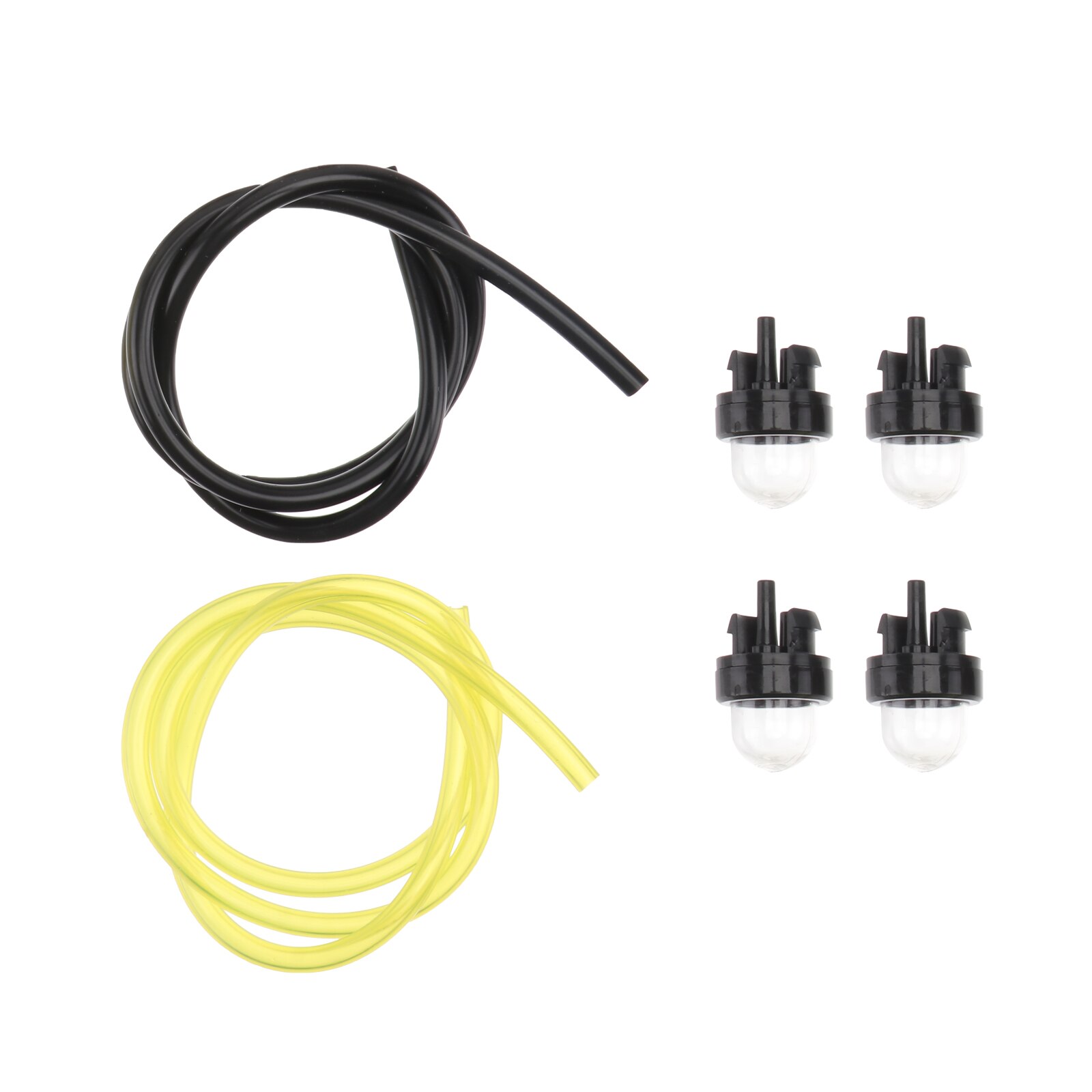 Brandstof Lijn Primer Lamp Voor String Trimmer Bosmaaier Grasmaaier Tuingereedschap (4 Primer Bollen En 2 Brandstof lijnen)