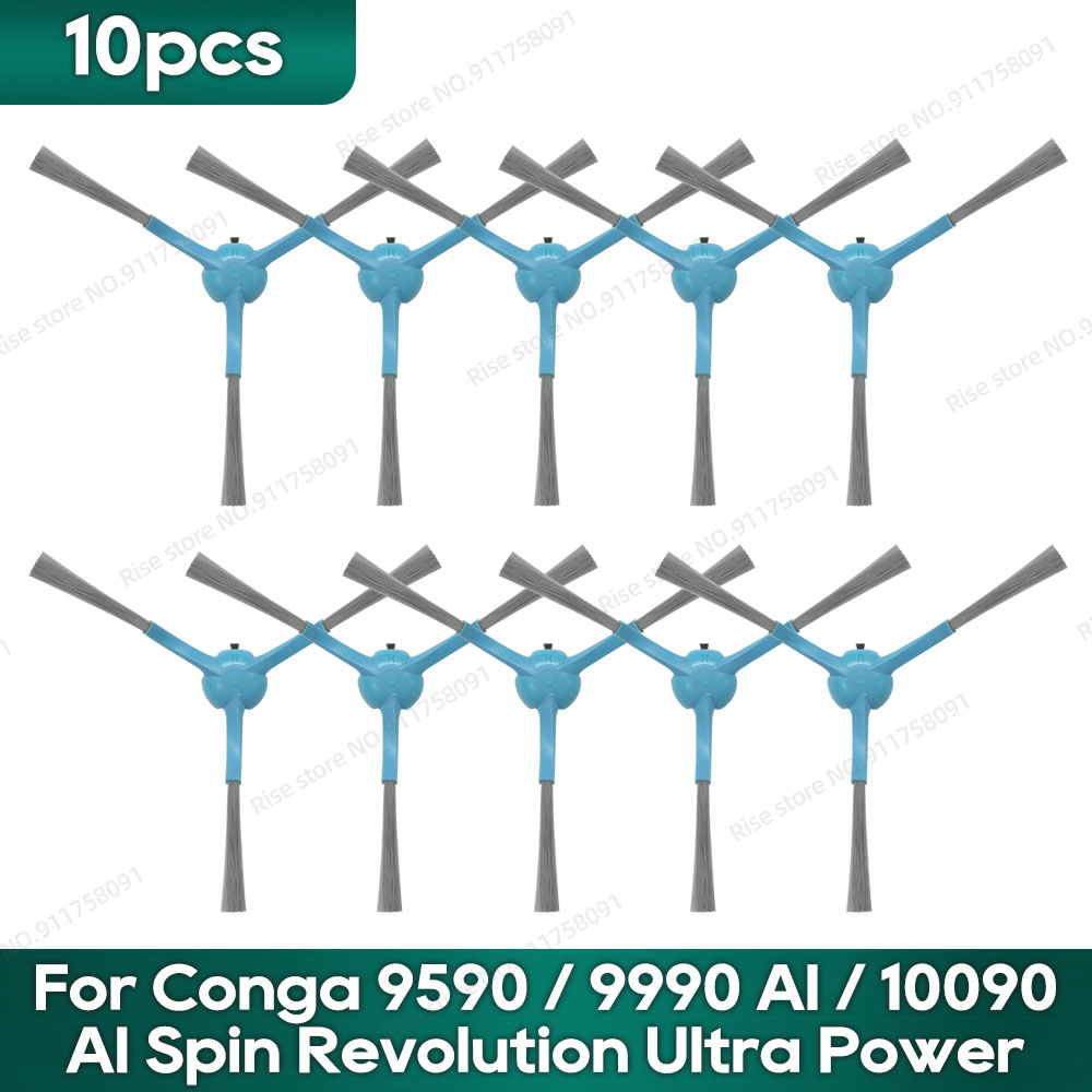 Compatible para Cecotec Conga 9590 9990 AI 10090 AI Spin Revolution Ultra Power Home recambios: Filtro Hepa, Cepillo Principal, Bolsa para Polvo: Chocolate