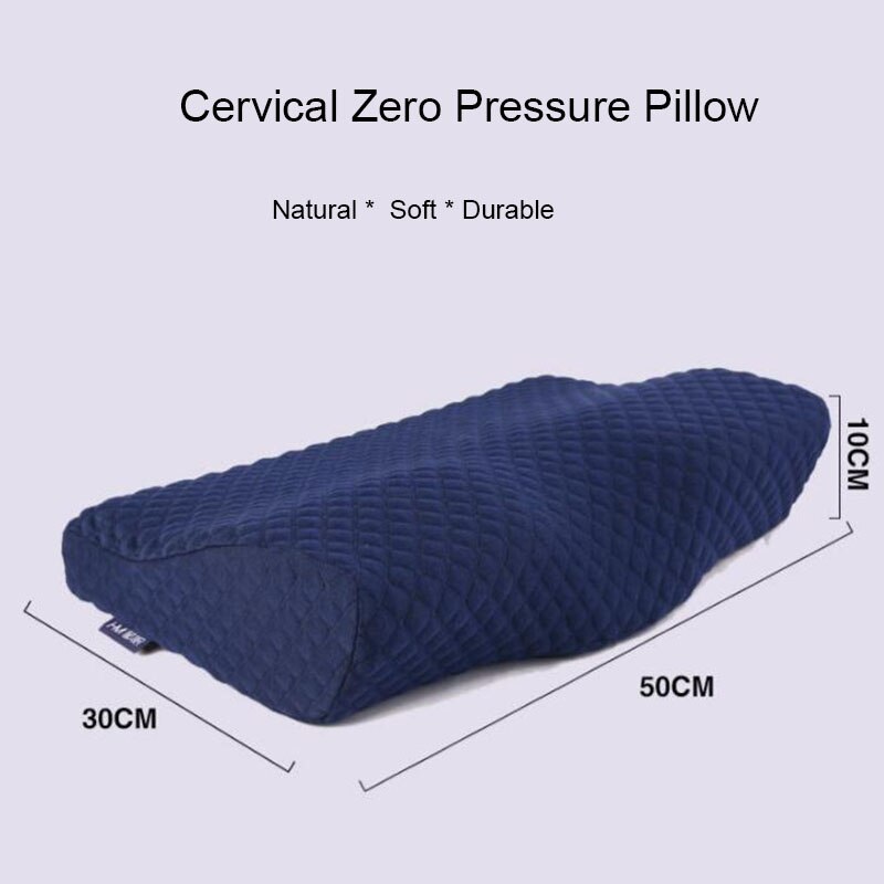 Memory Foam Beddengoed Kussen Nek Bescherming Trage Rebound Memory Foam Vlinder Vormige Kussen Gezondheid Cervicale Nek Grootte In 50*30Cm