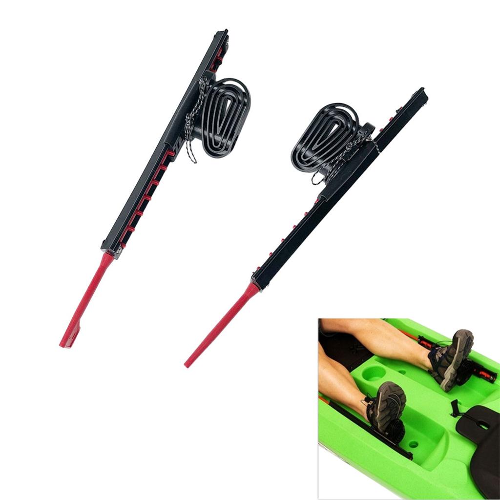 Pack 2 Durable Nylon Universal Canoe Boat Foot Brace Rudder Control Footrest Pegs Pedals