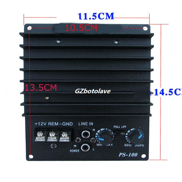 12 v100w high-power car audio power amplifier scooter subwoofer core mono modified DIY