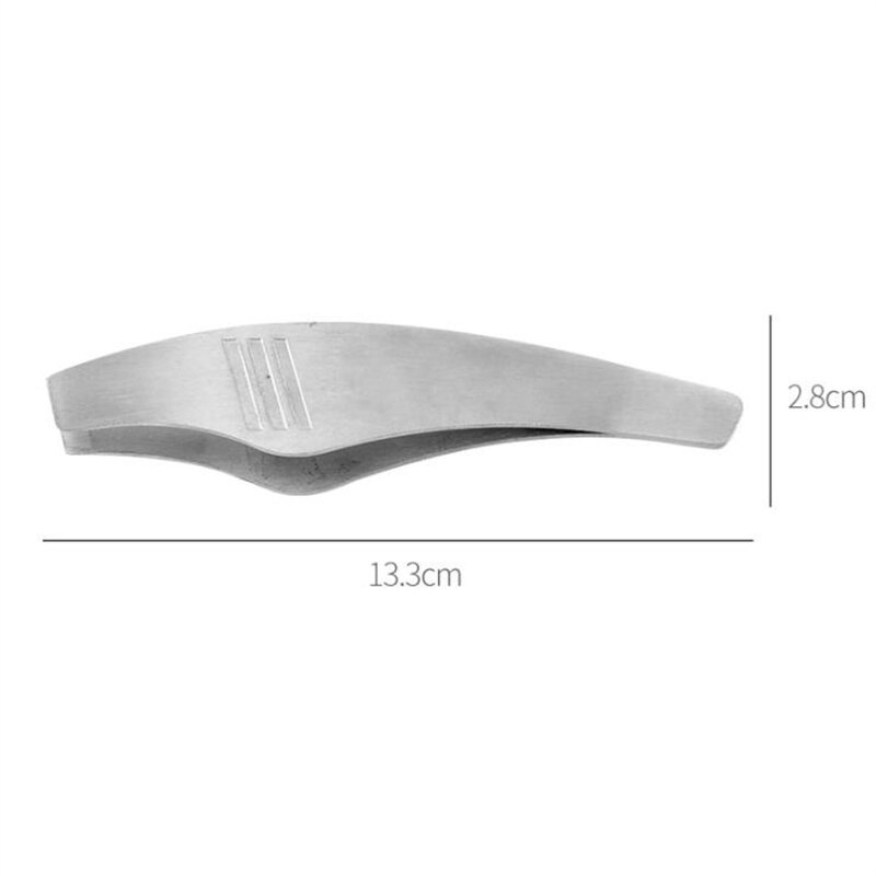 Pinzas de acero inoxidable para hueso de pescado, pinzas para alimentos, herramienta de depilación, pinzas para jamón en ángulo, herramienta para mariscos, 1 unidad
