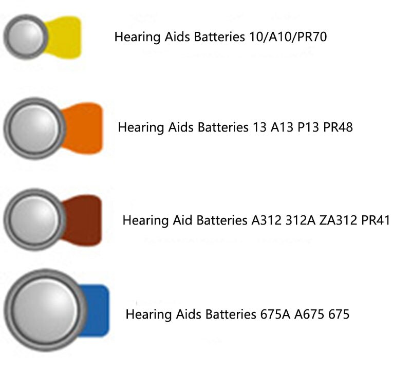 60 PCS ENGION Zinc Air Hearing Aid Batteries A312 312A ZA312 E312 S312 PR41. A10 10A E10 PR70.13A A13 13A S13 P13 PR48 Battery