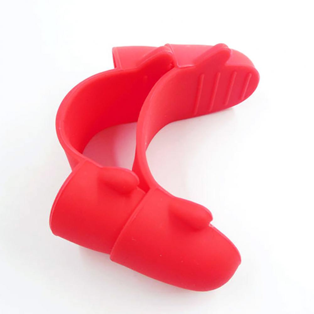 Non-slip Silicone Kitchen Gadget Kitchen Gadgets Mini 1 Pair Heat Insulated Finger Clip Bowl Dish Plate Clamp Gripper Pot Holder