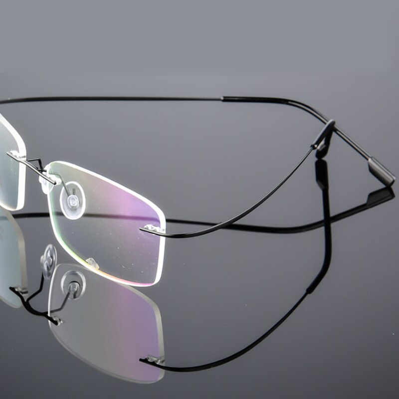 Superelastic Staaldraad Frameloze Brilmontuur Ultralichte Mode Randloze Geheugen Titanium Brillen Frames Optische Frames