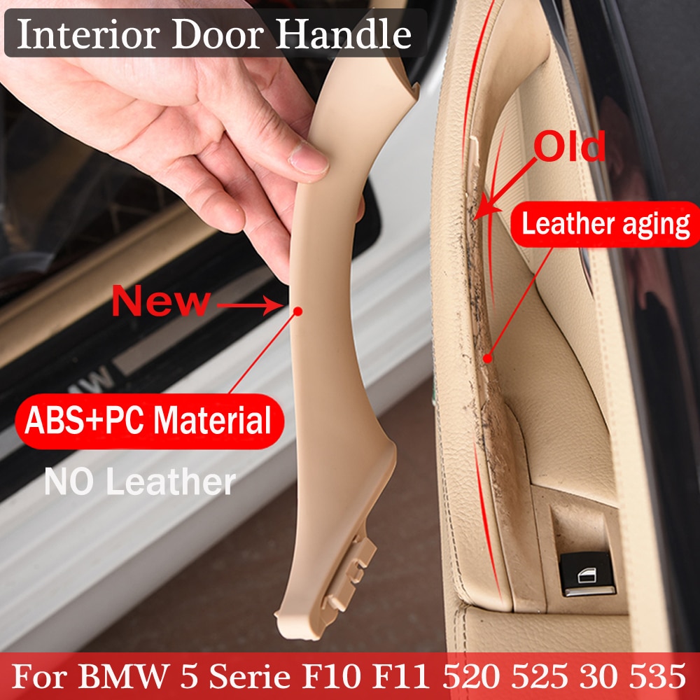 Voor Bmw 5 Serie F10 F11 Grijs Beige Zwart Auto Links Rechts Binnen Interieur Handvat Binnendeur Panel Pull Trim cover