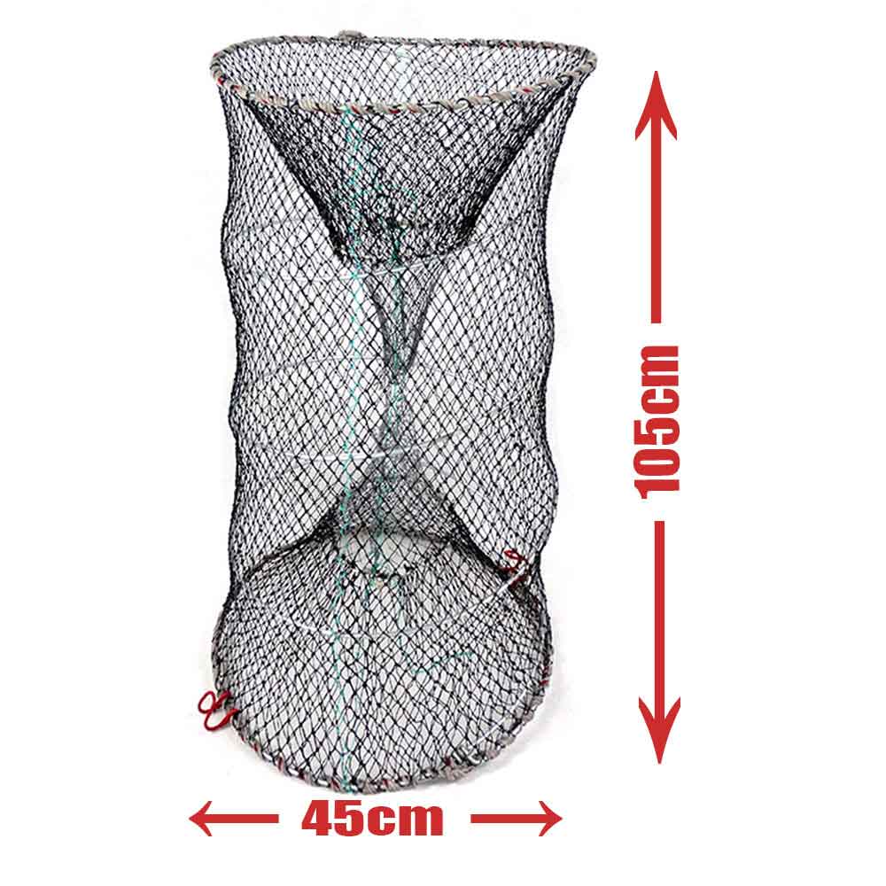 Plase de pescuit china, capcană de crab, cuști de rețea, plasă de nailon pentru creveți, cușcă de pescuit automată, capcană pliabilă, plasă turnată pliabilă: 45105