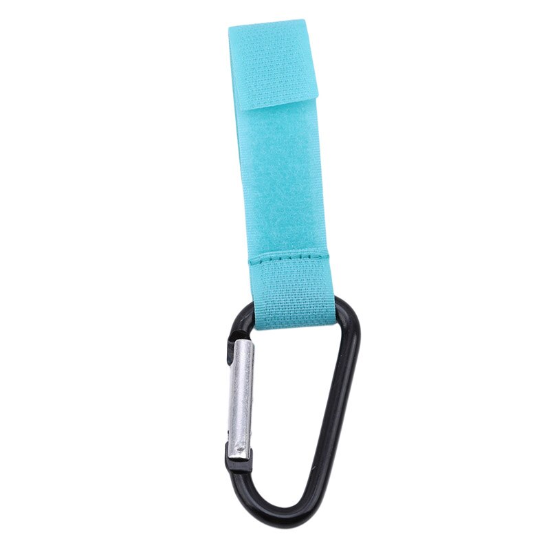 Handige boodschappentas metalen clip kinderwagenaccessoires kinderwagenhaken rolstoel kinderwagen autohanger ophangriem: Blauw