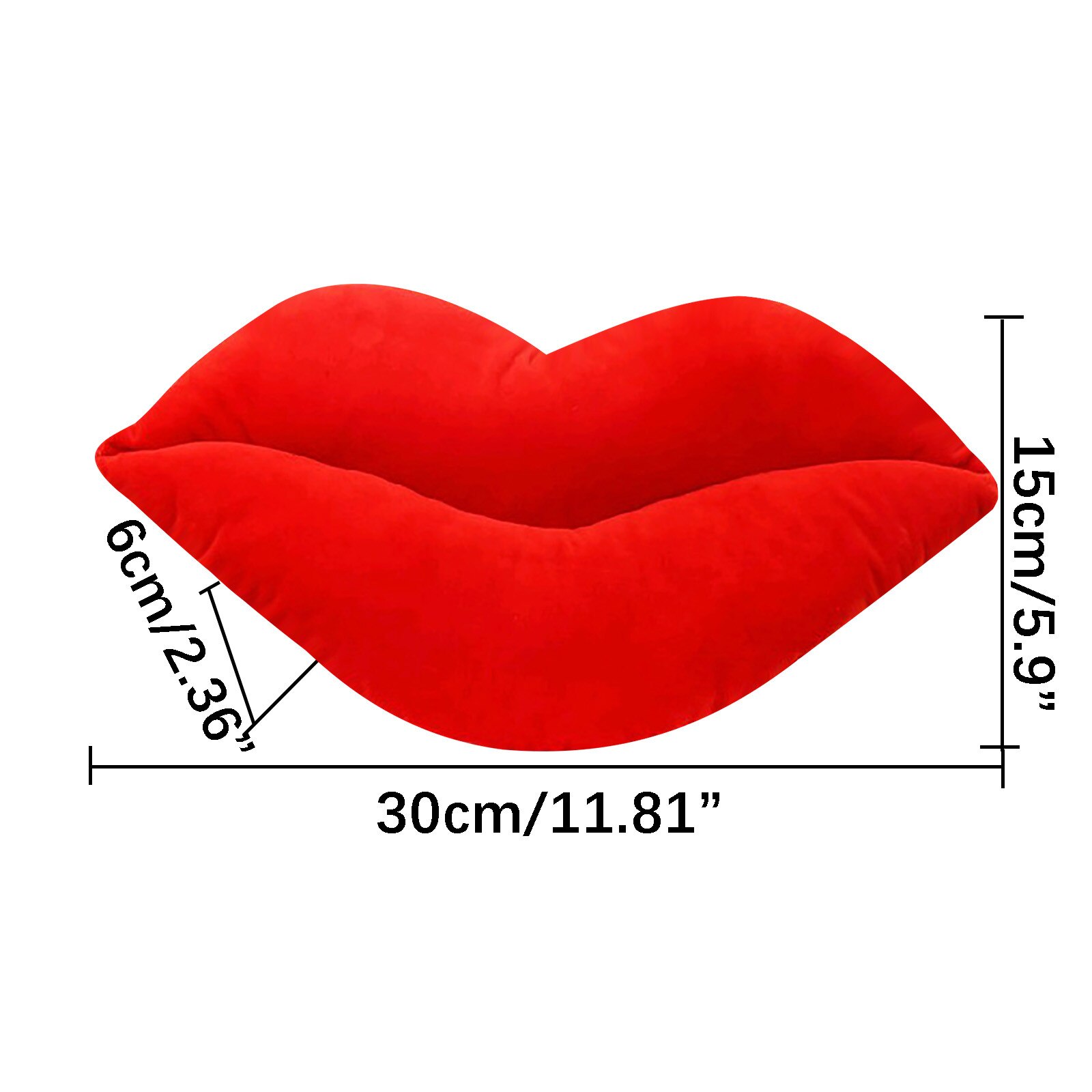 Lips Plush Toys Sexy Red Lips Big Lips Pillow Valentine's Day Fun Pillow Cushion Office Home Adult