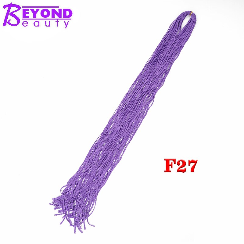 Box Braids Extensions Hair For Crochet Braids Synthetic Braiding Hair Micro Braid Crochet Hair Zizi Braids 50g / pack: #Purple