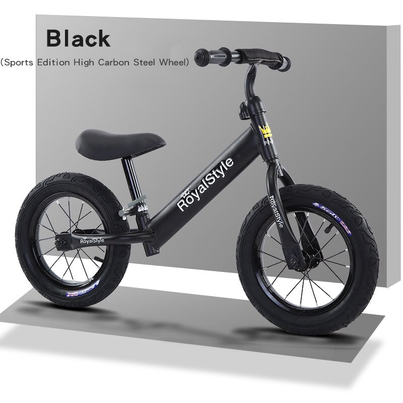 Kids Balance Bike Wheel Children Bicycle Slide Car No Pedal Aluminium Alloy Bike Baby Scooter Kids Outdoor Sport Toy Z28: carbon black