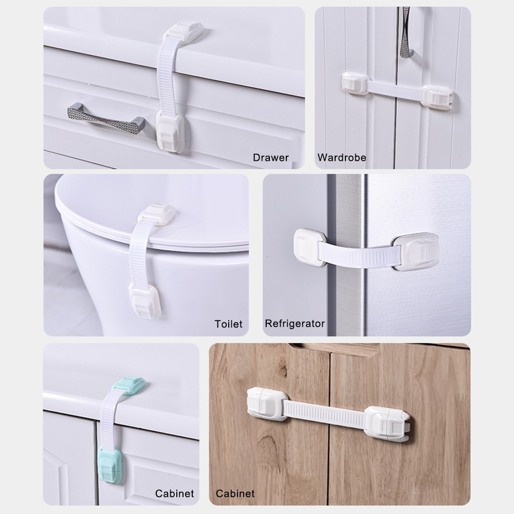 3 Pcs/Lot Child Lock Protection of Children Locking Doors for Children's Safety Child Safety Equipment Lock Refrigerator Closet