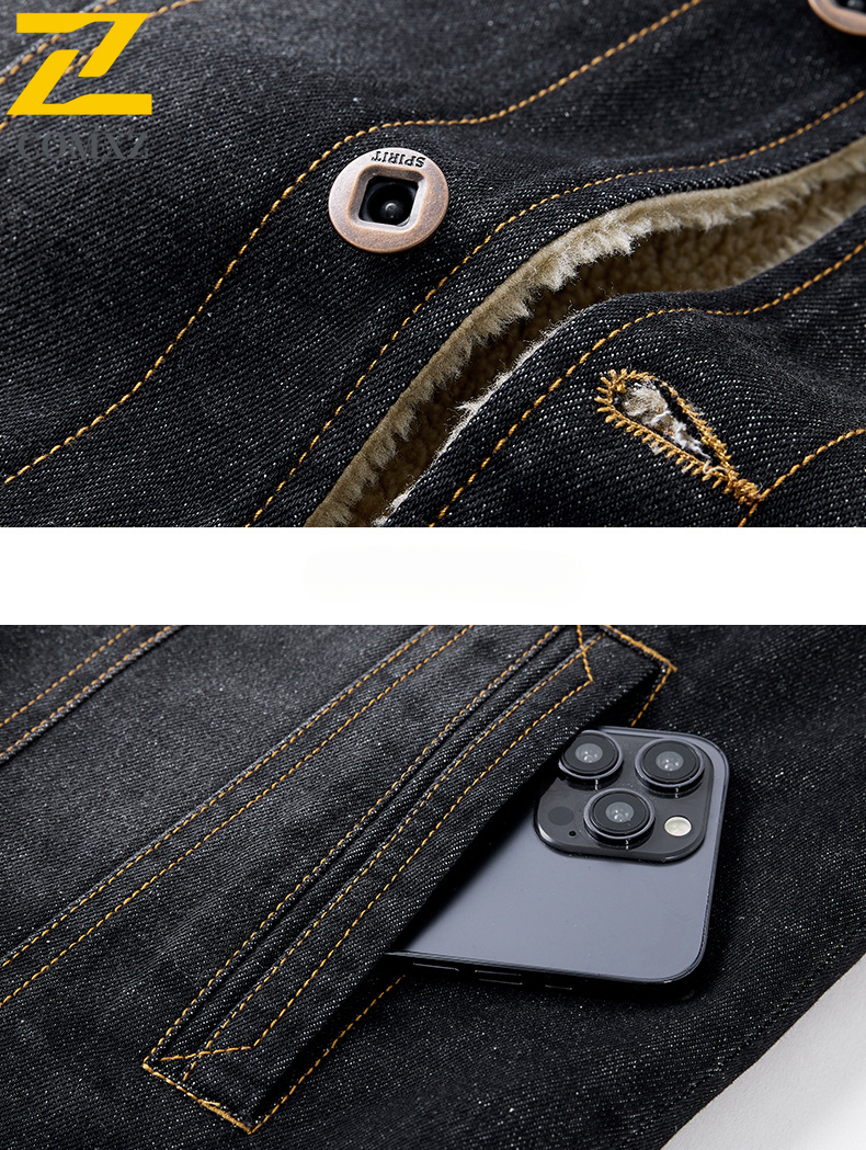 Gilet in denim da Uomo - Autunno/Inverno - Collo a Revers - Giacca Senza Maniche - Capospalla casuale
