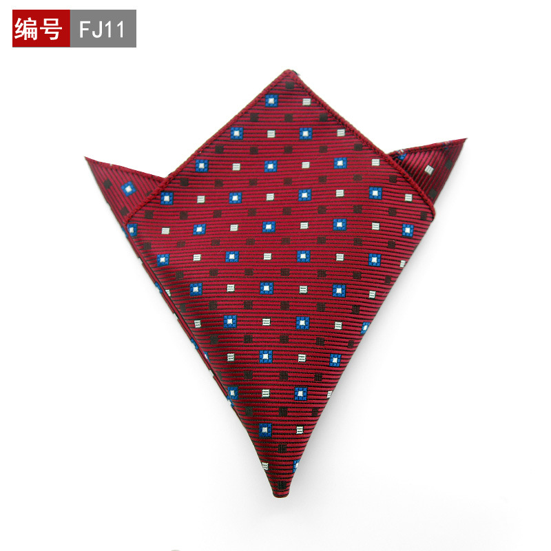 25*25cm polyester lommetørkle herre business dress floral lomme firkantet hankies klassisk rutete lomme håndkle: 11