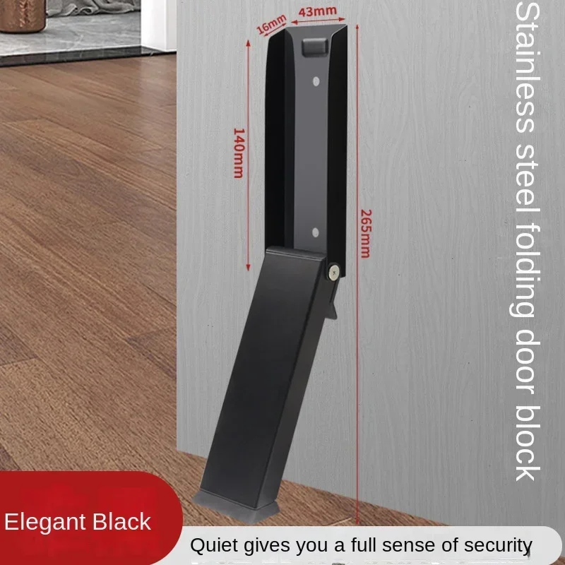 Safety Door Stopper Metal Gate Blocker Windproof Gate Blocker Anti-collision Door Gap Blocker Sturdy Door Blocker: WHITE