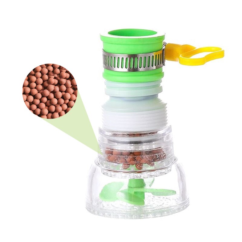 Kjøkkenkran munnstykke forlenger vask vannkran munnstykke filter boblekran lufteapparat tilbehør hjemme bad toalett tilbehør: 1pc grønn stil -2